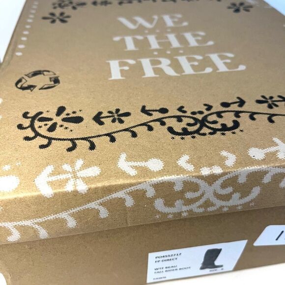 We The Free Leather Beau Tall Rider Boots Metal Toe in Fawn Tan NIB VERY RARE - Picture 14 of 14